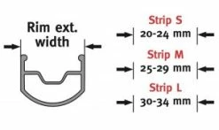Kit Tubeless Effetto Mariposa - 20-24mm / 25-29mm / 30-34mm -Pas Cher Vtt Magasin EMStrip size e1477578478435 300x141 1235x735