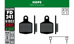 Plaquettes Galfer - Pour DH / DH4