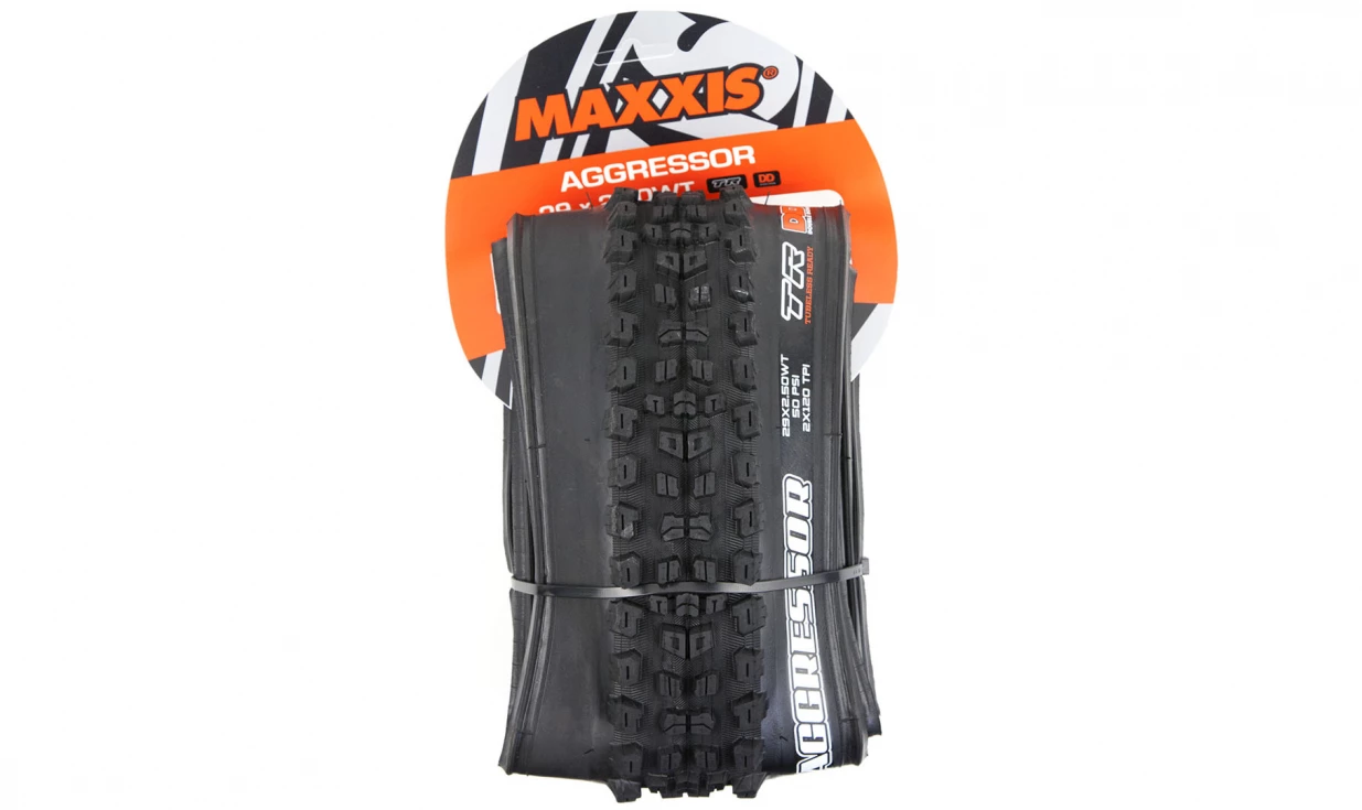 Pneu Maxxis Aggressor Wide Trail - Dual 62a/60a - Double Down - Tubeless Ready 4 Pneu Maxxis Aggressor Wide Trail - Dual 62a/60a - Double Down - Tubeless Ready – Image 2