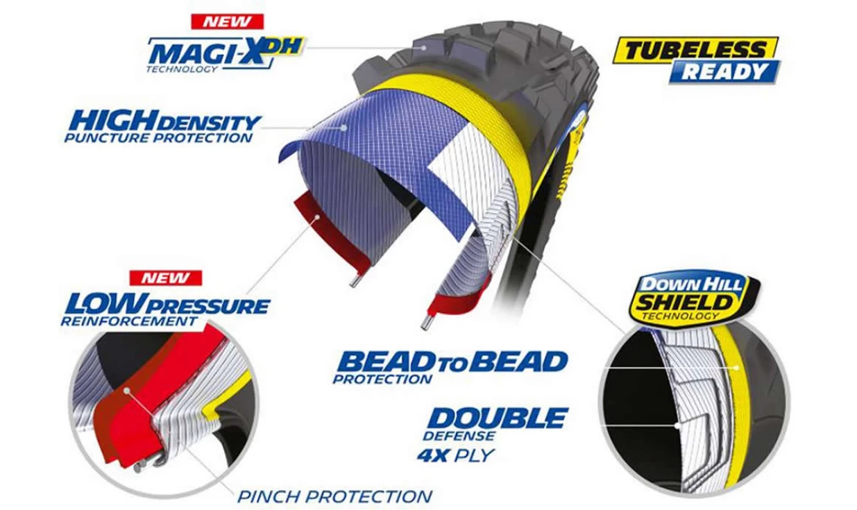 Pneu Michelin DH 22 - Magi-XDH - DownHill Shield - Tubeless Ready 5 Pneu Michelin DH 22 - Magi-XDH - DownHill Shield - Tubeless Ready – Image 3