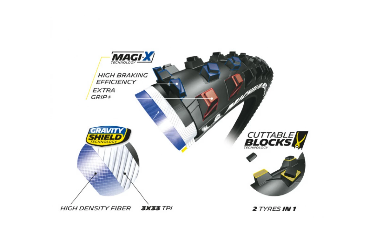 Pneu Michelin Mud Enduro - Magi-X - Gravity Shield - Tubeless Ready 6 Pneu Michelin Mud Enduro - Magi-X - Gravity Shield - Tubeless Ready – Image 4