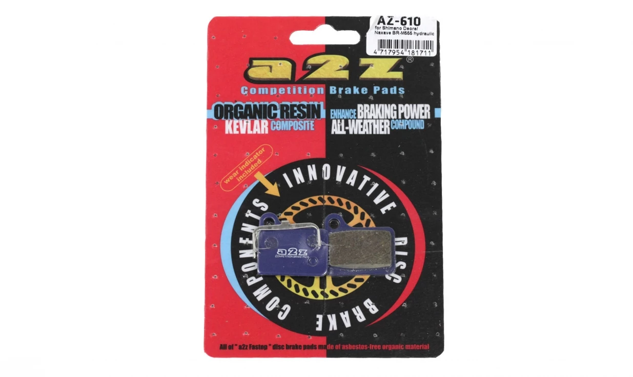 Plaquettes A2Z AZ-610 - Pour Shimano Deore M555 / Nexave C901 3 Plaquettes A2Z AZ-610 - Pour Shimano Deore M555 / Nexave C901