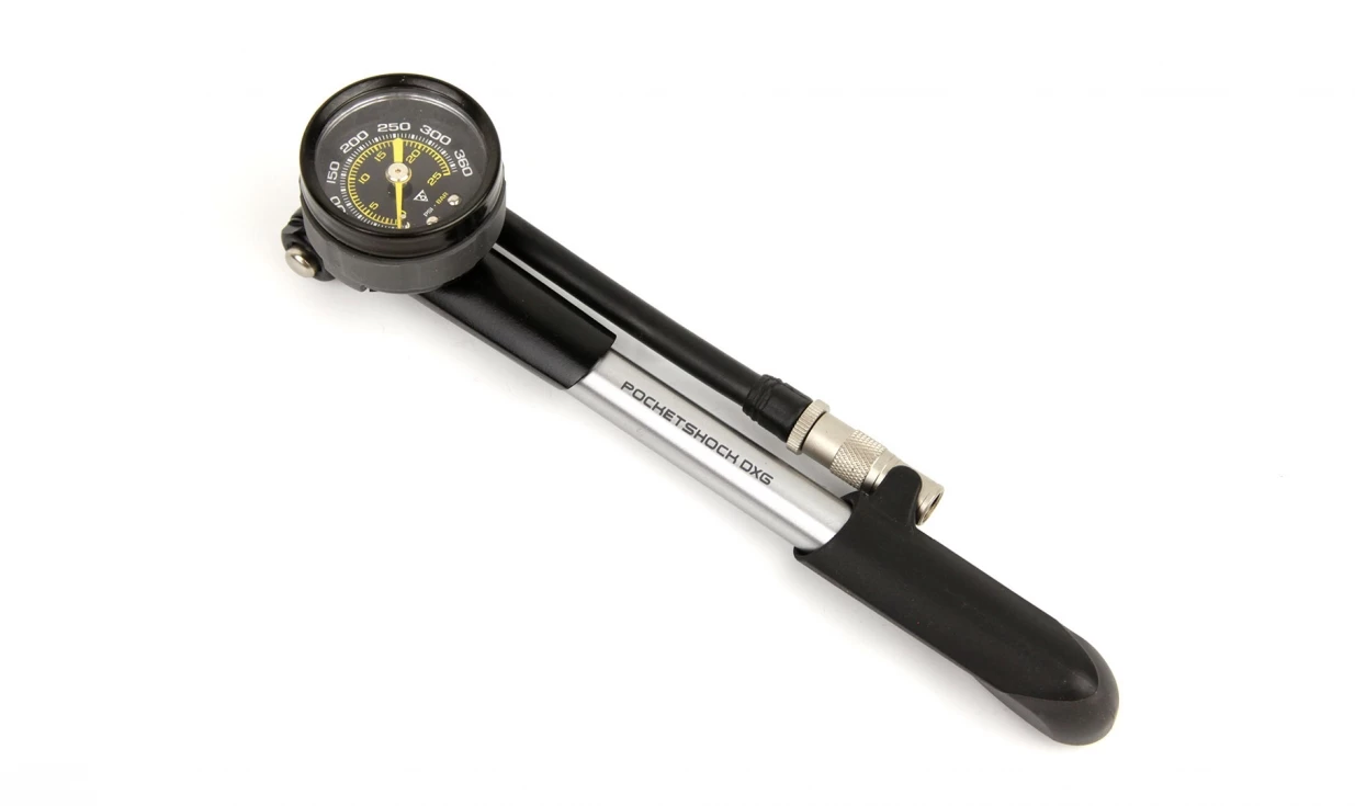 Pompe Pour Fourche Et Amortisseur Topeak Pocket Shock DXG 25 Bar / 360 PSI 3 Pompe Pour Fourche Et Amortisseur Topeak Pocket Shock DXG 25 Bar / 360 PSI