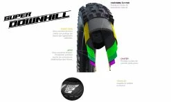 Pneu Schwalbe Magic Mary - Addix Ultra Soft - Super Downhill - Tubeless Easy -Pas Cher Vtt Magasin caracsse super dh 1235x735