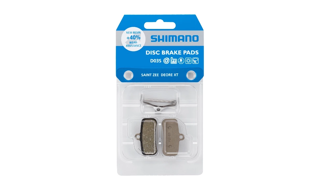 Plaquettes Organiques Frein Shimano D03S-RX 4 Plaquettes Organiques Frein Shimano D03S-RX – Image 2