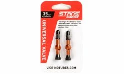 Valves Tubeless VTT Universelles Notubes 35 Mm (la Paire) 10 Valves Tubeless VTT Universelles Notubes 35 Mm (la Paire) -Pas Cher Vtt Magasin valve universelle notube alliage 35mm orange 1235x735